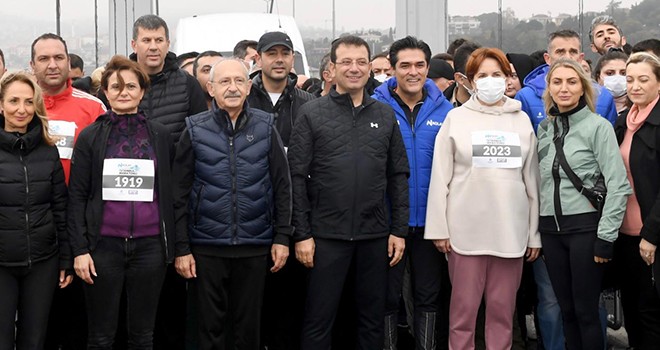 Kılıçdaroğlu, İmamoğlu, Akpolat maraton koştu!