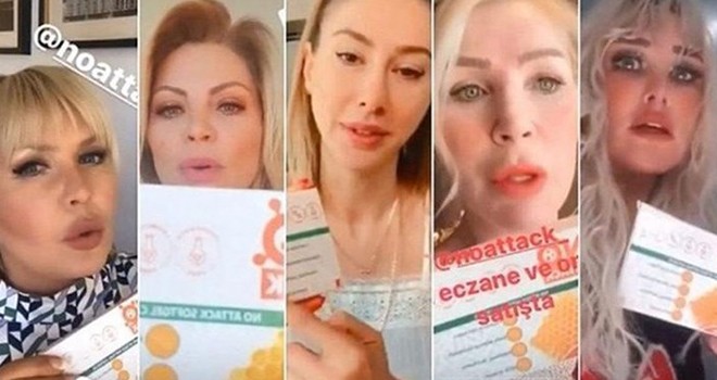 Kronovirüs vurgunu! Ünlüler olmayan ürünün reklamını yaptılar