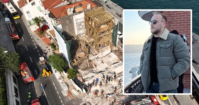 Beşiktaş'ta restorasyon halindeki çöken yalıdaki stajyer mimar toprağa verildi