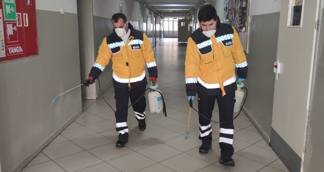 Beşiktaş'taki okullar dezenfekte edildi