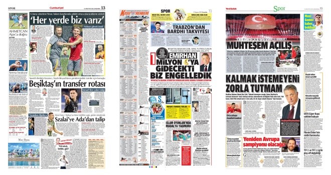 Spor manşetleri (10 Ağustos 2022)