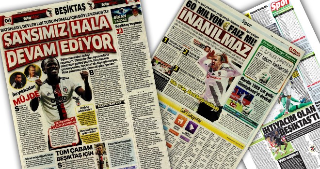 Beşiktaş manşetleri (1 Ekim)