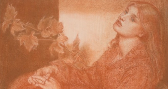 Rossetti'nin kitapçıda bulunan çizimi sergileniyor