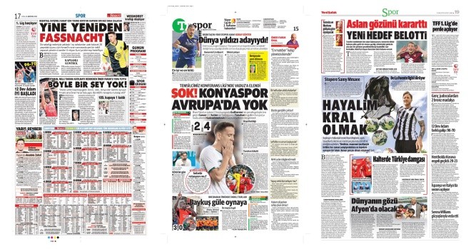 Spor manşetleri (12 Ağustos 2022)
