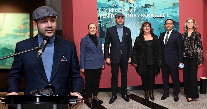 Akpolat'tan sanata hizmet! Usta sanatçı Yıldız Doyran’ın Yeniden Doğa sergisi Beşiktaş'ta