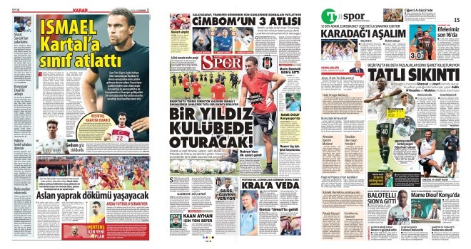 Spor manşetleri (1 Eylül 2022)