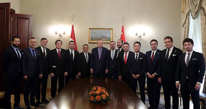 Başkan Çebi ve Yönetim Kurulu Üyeleri'nden Cumhurbaşkanı Erdoğan'a ziyaret