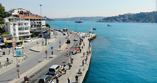 Normalleşme sürecinde Beşiktaş sahillerine akın edildi