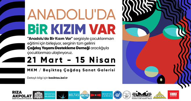 Beşiktaş'ta Anadolu'da Bir Kızım Var bağış sergisi