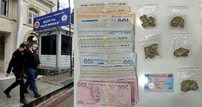 Çakarlı aracın hava filtresinden esrar çıktı