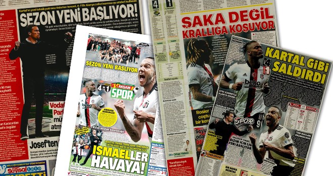 Beşiktaş'ın galibiyeti gazete manşetlerinde! (10 Nisan 2022)