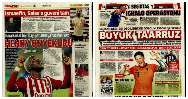 Spor manşetleri (17 Haziran 2022)