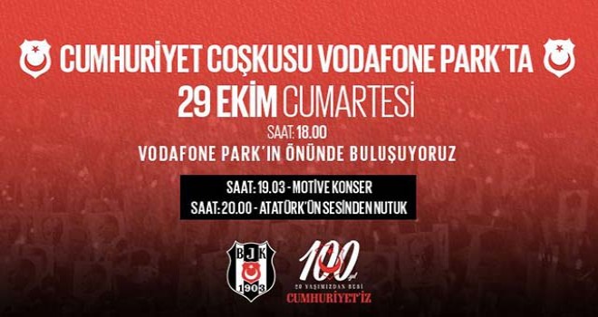 Beşiktaş JK'den Cumhuriyet Bayramı kutlaması!