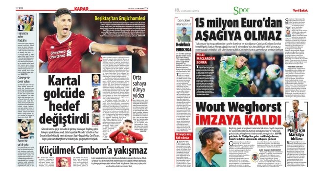 Spor manşetleri (6 Haziran 2022)