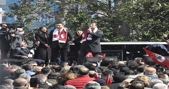 CHP'nin Beşiktaş'ta coşkulu final mitingi