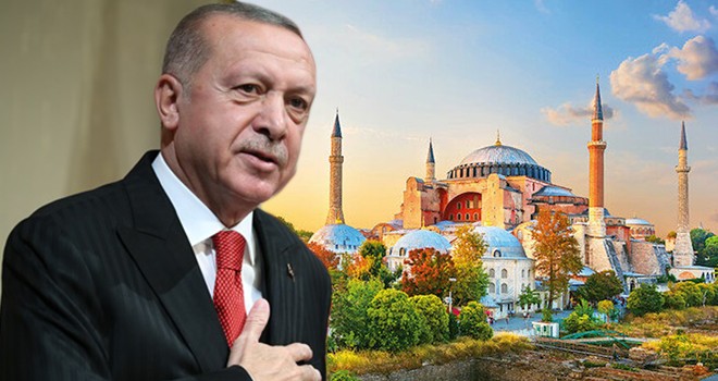 Cumhurbaşkanı Erdoğan'dan Ayasofya açıklaması! 1500 kişilik bir cemaat...