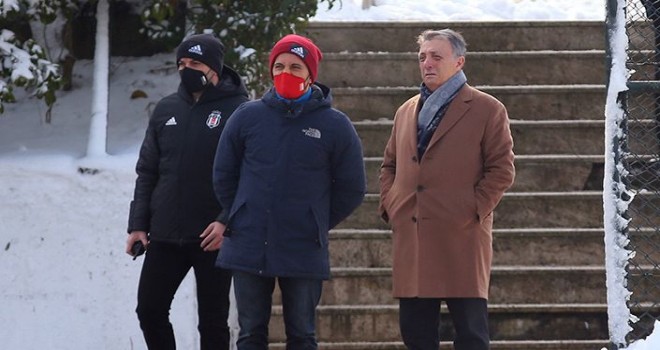 Ahmet Nur Çebi antrenmanı izledi