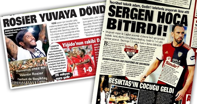 Manşetlerle Beşiktaş (30 Temmuz)