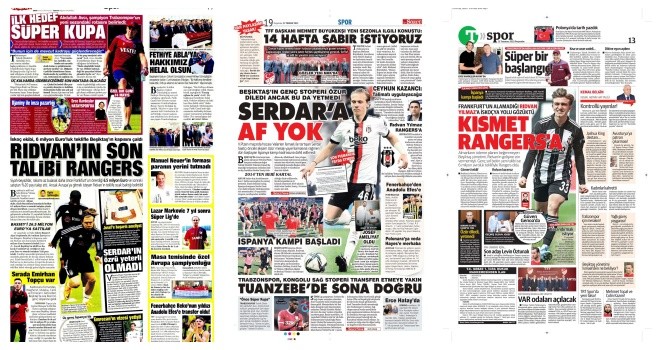 Spor manşetleri (21 Temmuz 2022)