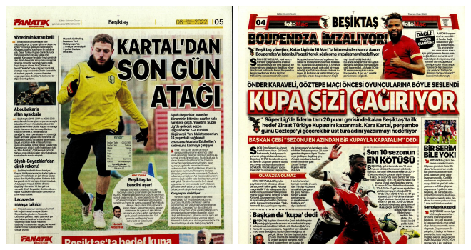 Spor Manşetleri (8 Şubat 2022)