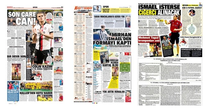 Spor manşetleri (20 Temmuz 2022)