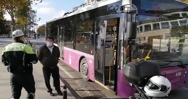 Koronalı otobüs şoförü direksiyon başında yakalandı