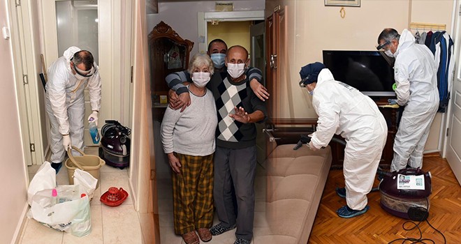 Beşiktaş'ta  ileri yaştaki vatandaşlara temizlik, hijyen ve kuaför desteği