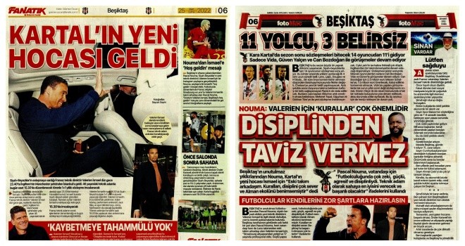 Spor manşetleri (25 Mart 2022)