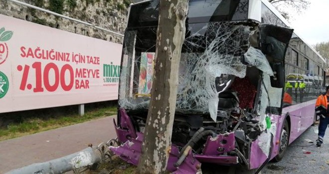 Beşiktaş'ta belediye otobüsü faciası