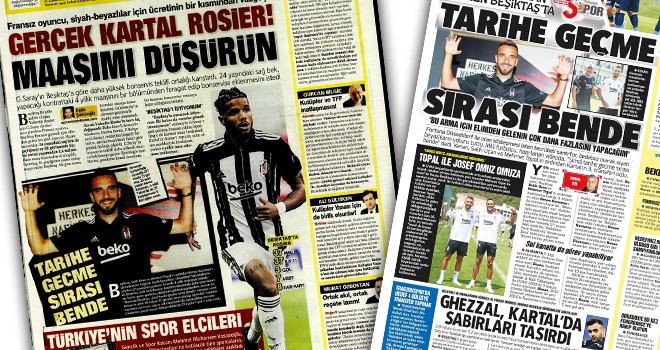 Günün Beşiktaş manşetleri (16 Temmuz)