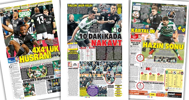 Günün Beşiktaş manşetleri! (4 Kasım)