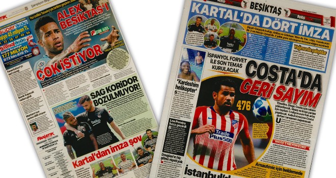 Beşiktaş manşetleri (7 Temmuz)