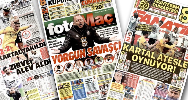 Beşiktaş'ın berabere kalması manşetlere taşındı!