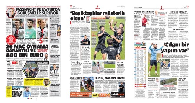 Spor manşetleri (14 Temmuz 2022)