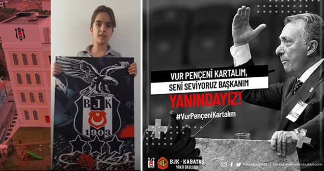 Öğrencilerden Ahmet Nur Çebi'ye moral videosu