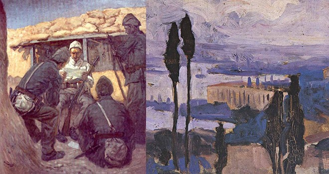 Her güne bir sanat: Kurtuluş Savaşı'na ait kompozisyonları ve İstanbul manzaralarıyla Hikmet Onat