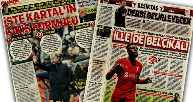 Beşiktaş manşetleri! (6 Aralık)