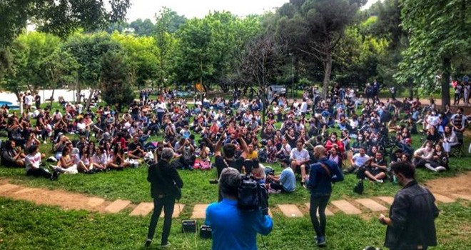 Koronavirüse rağmen Maçka Parkı'nda konser