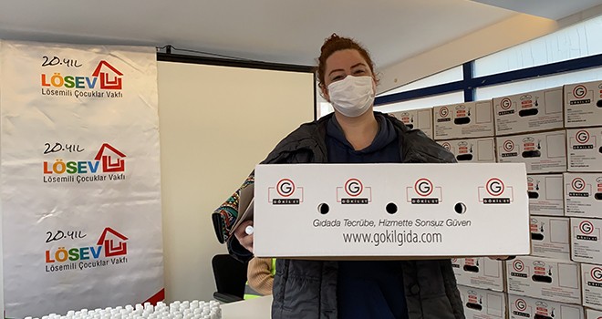 LÖSEV İstanbul’da ki ailelerine et yardımı sağlıyor