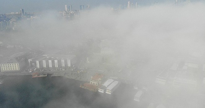 Beşiktaş sis altında