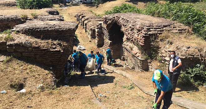 Aziz Polyeuktos Kilisesi’nin kalıntıları İBB tarafından temizlendi