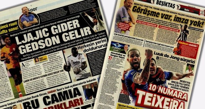 Günün Beşiktaş manşetleri