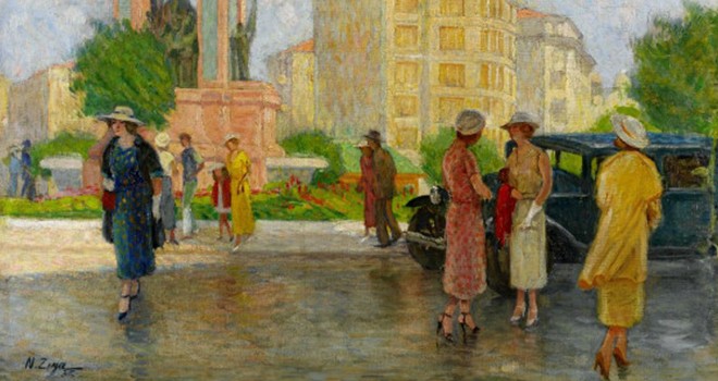 Her güne bir sanat: Noktalama tarzında eserleri ile Nazmi Ziya Güran