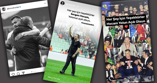 Sergen Yalçın'ın istifası tüm futbolcuları üzdü!.. İşte o paylaşımlar