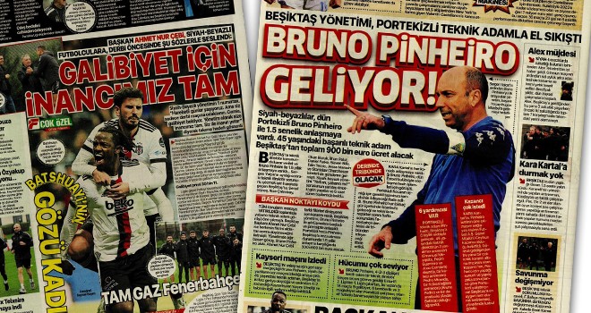 Günün Beşiktaş manşetleri! (16 Aralık)