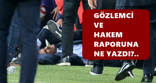 Şenol Güneş'in başına atılan cisim neydi? Gözlemci ne dedi?