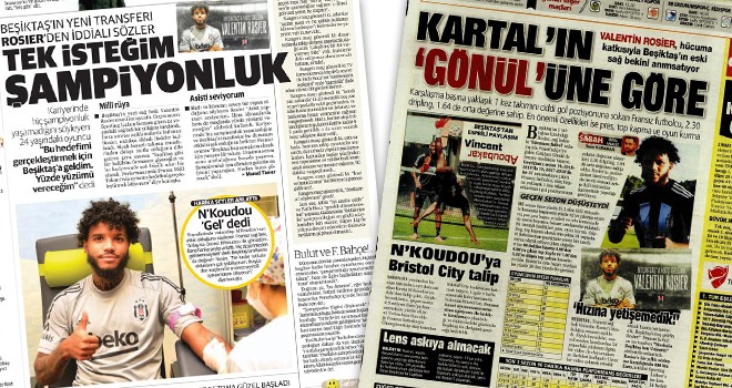 Beşiktaş manşetleri (3 Ekim)