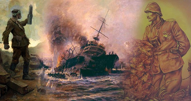 Ressamların fırçalarından Çanakkale Savaşı'nı anlatan eserler