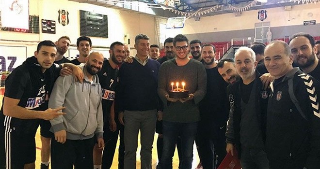 Antrenman sonrası kutlama