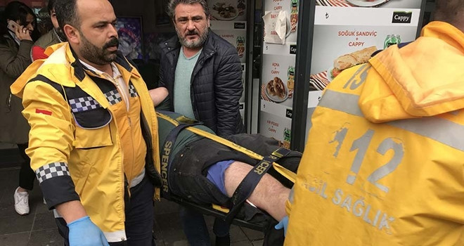 Restoranda döner bıçakları havada uçuştu